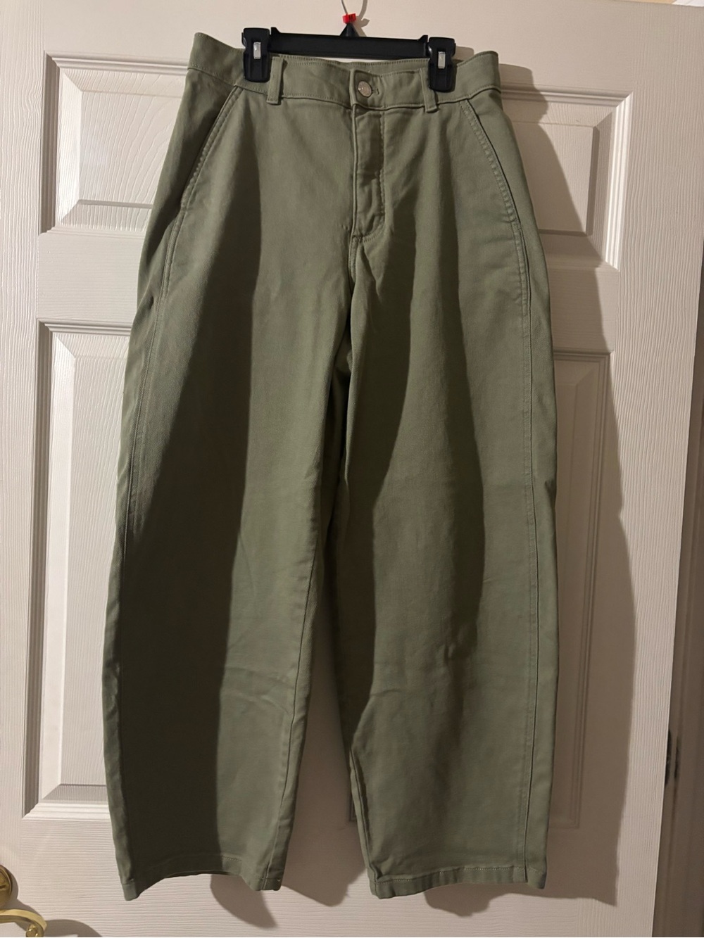 Everlane Olive Green Wide-Leg Pants